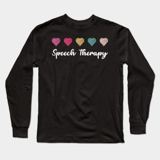 Speech Therapy - Language Learning Long Sleeve T-Shirt